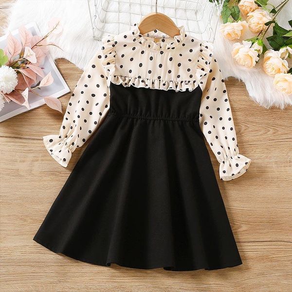 girl's dresses girls autumn clothes children's princess polka dots costumes fashion spring fall patchwork elegant clothing 2-6 yea, Red;yellow
girl's dresses girls autumn clothes children's princess polka dots costumes fashion spring fall patchwork elegant clothing 2-6 yea, Red;yellow