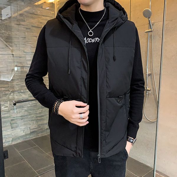 waistcoat autumn and winter korean fashion down cotton men's new coat fattening oversized vest shoulder, Black;white
waistcoat autumn and winter korean fashion down cotton men's new coat fattening oversized vest shoulder, Black;white