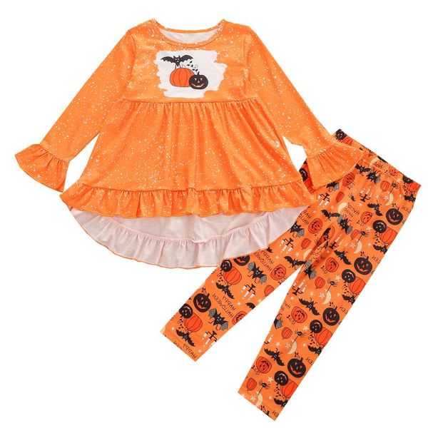 clothing sets 2021 1-6y kids baby girl halloween set pumpkin print flare long sleeve dress long pants casual outfits costume, White
clothing sets 2021 1-6y kids baby girl halloween set pumpkin print flare long sleeve dress long pants casual outfits costume, White