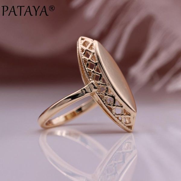 cluster rings pataya glossy women 585 rose gold simple weaving rhombus hollow ethnic bridal wedding gift fashion jewelry, Golden;silver
cluster rings pataya glossy women 585 rose gold simple weaving rhombus hollow ethnic bridal wedding gift fashion jewelry, Golden;silver