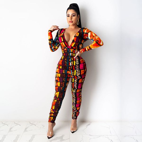 multi leopard print long sleeve bodycon jumpsuits for women 2020 deep v ruched stacked pants club outfits, Black;white
multi leopard print long sleeve bodycon jumpsuits for women 2020 deep v ruched stacked pants club outfits, Black;white