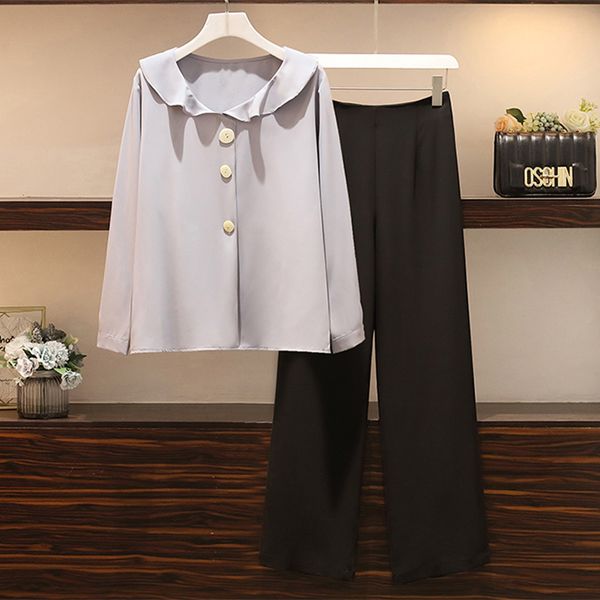 more size xl-5xl women's sweet upper shirt and leg drop pants two joint parts 2021 spring summer ladies formal work clothes 3kmg, White
more size xl-5xl women's sweet upper shirt and leg drop pants two joint parts 2021 spring summer ladies formal work clothes 3kmg, White