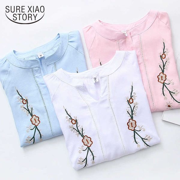 blusas mujer de moda fashion women blouses and shirt long sleeve v-neck casual embroidery floral women clothing 5144 50 210528, White
blusas mujer de moda fashion women blouses and shirt long sleeve v-neck casual embroidery floral women clothing 5144 50 210528, White
