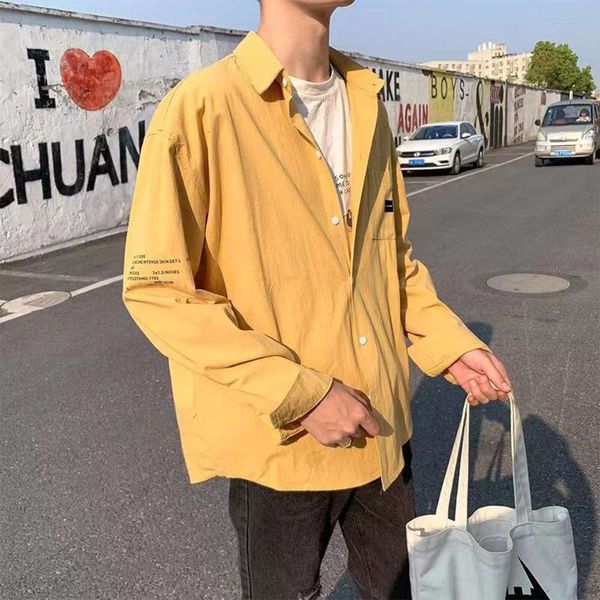 2021 spring and summer ins men's long sleeve cotton hemp shirt korean fashion loose top, White;black
2021 spring and summer ins men's long sleeve cotton hemp shirt korean fashion loose top, White;black