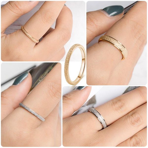 wedding rings shuangr rose gold sliver color frosted finger ring for women men jewelry gift elegant arrivel, Slivery;golden
wedding rings shuangr rose gold sliver color frosted finger ring for women men jewelry gift elegant arrivel, Slivery;golden