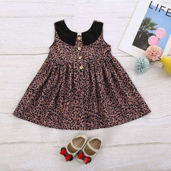 girl's dresses infant children girls sleeveless doll collar button leopard print dress princess kids printdressprincess1, Red;yellow
girl's dresses infant children girls sleeveless doll collar button leopard print dress princess kids printdressprincess1, Red;yellow