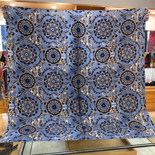 scarves luxury 100% silk scarf shawl 16mm fashion paisley print square wraps foulard 105x105cm, Blue;gray
scarves luxury 100% silk scarf shawl 16mm fashion paisley print square wraps foulard 105x105cm, Blue;gray