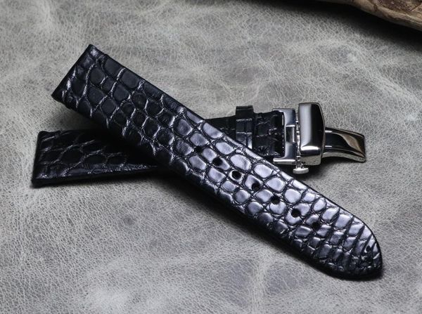 watch bands handmade soft thin 16mm 18mm 19mm 20mm 21mm 22mm american alligator leather strap black butterfly buckle watchband, Black;brown
watch bands handmade soft thin 16mm 18mm 19mm 20mm 21mm 22mm american alligator leather strap black butterfly buckle watchband, Black;brown
