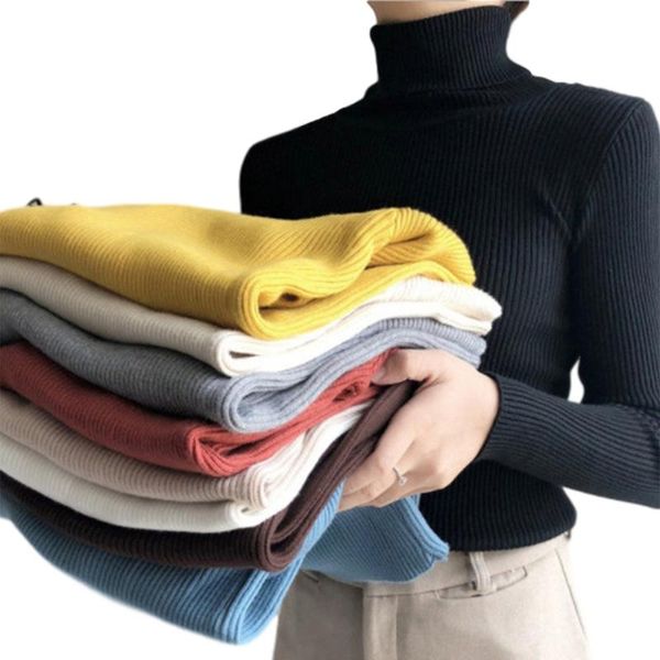 women's sweaters casual office lady women stylish long sleeve high neck collar fashion solid color knitwear pllover sweater for ladies, White;black
women's sweaters casual office lady women stylish long sleeve high neck collar fashion solid color knitwear pllover sweater for ladies, White;black