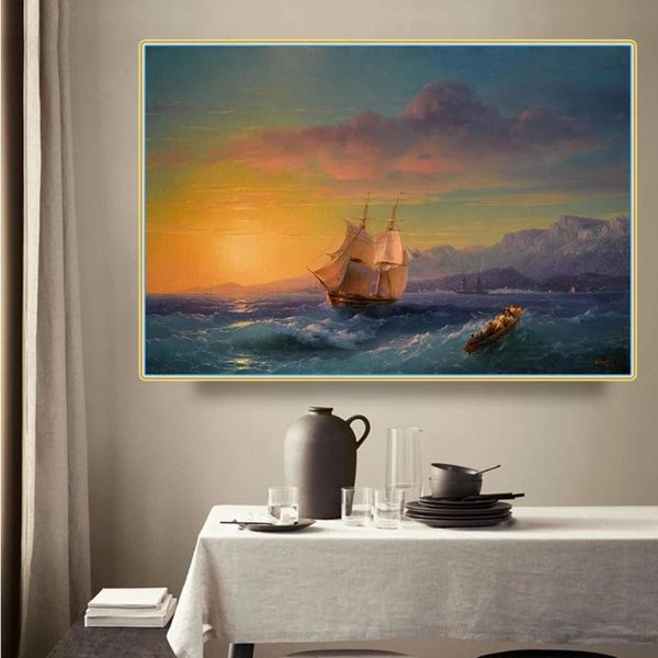 paintings holover canvas oil painting ivan aivazovsky"ship at sunset off cap martin"romanticism poster aesthetic home interior dec
paintings holover canvas oil painting ivan aivazovsky"ship at sunset off cap martin"romanticism poster aesthetic home interior dec