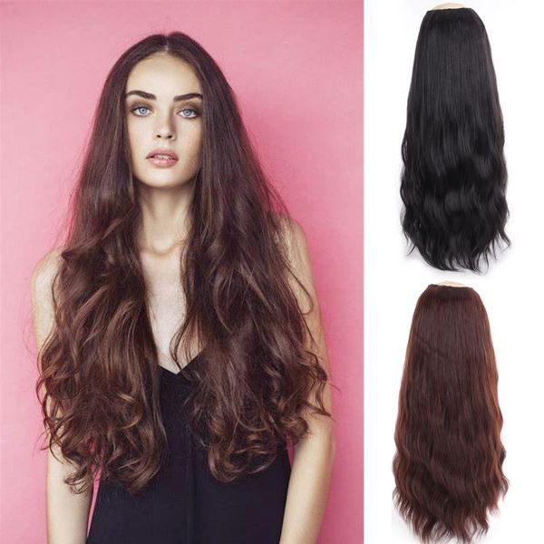 synthetic wigs lvhan long wavy culry u-shaped half wig for women 27" inch u part black brown heat resistant fake hair
synthetic wigs lvhan long wavy culry u-shaped half wig for women 27" inch u part black brown heat resistant fake hair