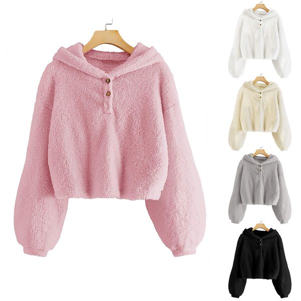 Kids Fleece Hoodie 4Y-12Y Pullover Loose Button Top Casual Fashion Long Sleeve Tops White Pink Grey Black Beige Hooded Wholesale
Kids Fleece Hoodie 4Y-12Y Pullover Loose Button Top Casual Fashion Long Sleeve Tops White Pink Grey Black Beige Hooded Wholesale