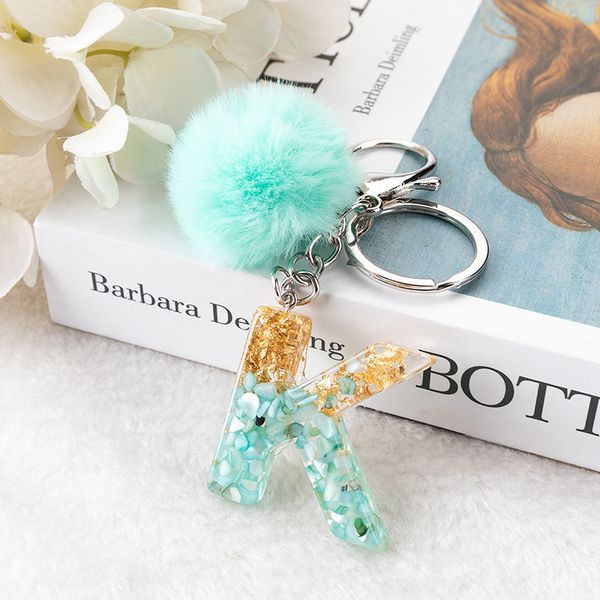 blue pompom letter keychain english words keyring with puffer ball glitter gradient color resin crafts handbag charms, Silver
blue pompom letter keychain english words keyring with puffer ball glitter gradient color resin crafts handbag charms, Silver