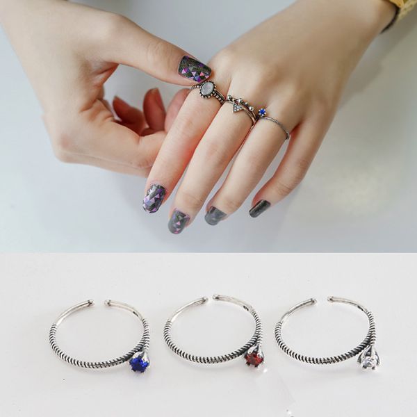 tyj058 south korea s925 pure silver used thai silver twist chain joint zircon ring
tyj058 south korea s925 pure silver used thai silver twist chain joint zircon ring