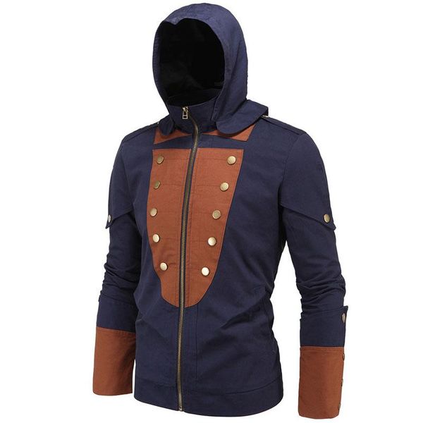 men's jackets men patchwork hooded coat anorak jacket fashion cosplay outwear game clothes zipper 5xl, Black;brown
men's jackets men patchwork hooded coat anorak jacket fashion cosplay outwear game clothes zipper 5xl, Black;brown