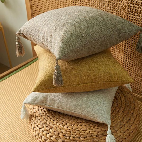 pillow case japanese solid candy color thicker cotton linen tassel pillowcase white square simple all-mtach cushion cover without core#4
pillow case japanese solid candy color thicker cotton linen tassel pillowcase white square simple all-mtach cushion cover without core#4