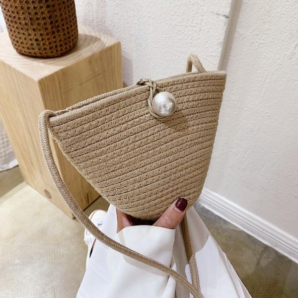 shoulder bags pearl straw bucket bag women's 20211 fashion woven single korean simple messenger
shoulder bags pearl straw bucket bag women's 20211 fashion woven single korean simple messenger