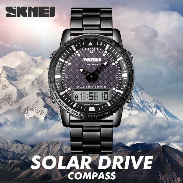 wristwatches skmei military count down compass 5 alarm clock sport watches mens solar charging digital wristwatch relogio masculino 1871, Slivery;brown
wristwatches skmei military count down compass 5 alarm clock sport watches mens solar charging digital wristwatch relogio masculino 1871, Slivery;brown