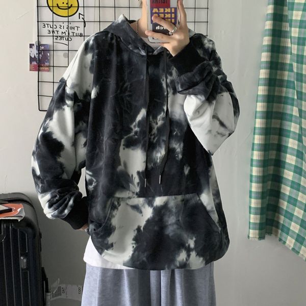2021 new cotton tie-dye hoodies men's fashion retro casual hooded sweatshirt men streetwear wild loose hip-hop pullover hoodie mens m-3, Black
2021 new cotton tie-dye hoodies men's fashion retro casual hooded sweatshirt men streetwear wild loose hip-hop pullover hoodie mens m-3, Black