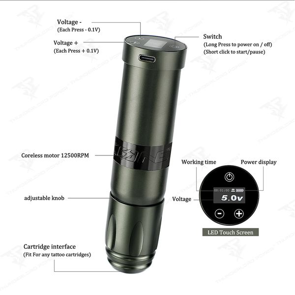 wireless tattoo pen rotary machine oled screen tattoo gun wireless battery machine with coreless motor wireless tattoo machine p
wireless tattoo pen rotary machine oled screen tattoo gun wireless battery machine with coreless motor wireless tattoo machine p