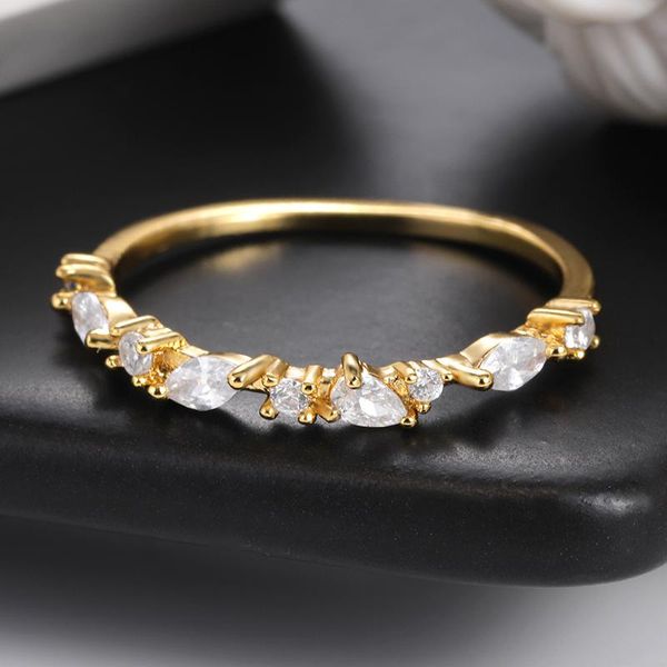 wedding rings exquisite oval crystal zircon for women men charming anniversary ring jewelry elegant ladies party accessories, Slivery;golden 
wedding rings exquisite oval crystal zircon for women men charming anniversary ring jewelry elegant ladies party accessories, Slivery;golden