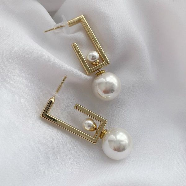 dangle & chandelier women's earrings korean metal pearl drop statement geometric gold for women 2021 trend jewelry, Silver
dangle & chandelier women's earrings korean metal pearl drop statement geometric gold for women 2021 trend jewelry, Silver