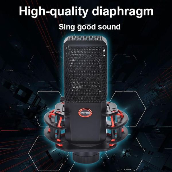 microphones durable microphone multi-function 240pro 3.5mm jack noise reduction capacitor for studio live broadcast
microphones durable microphone multi-function 240pro 3.5mm jack noise reduction capacitor for studio live broadcast