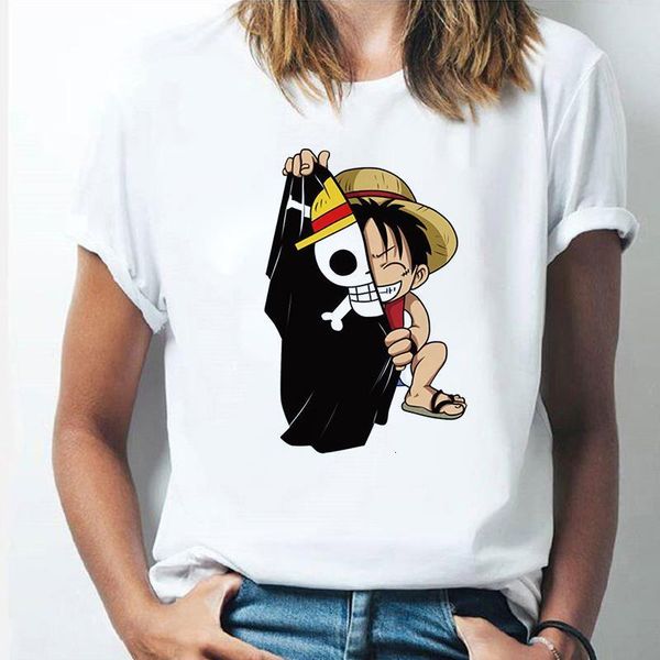 monkey·d·luffy skull print female t shirt short sleeve casual white tshirts harajuku one piece anime ullzang women top
monkey·d·luffy skull print female t shirt short sleeve casual white tshirts harajuku one piece anime ullzang women top