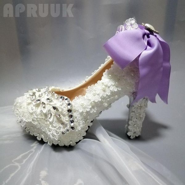 dress shoes high-heeled women luxury lace pearls crystal silver rhinestones bridal wedding pumps bride with violet bowknot, Black
dress shoes high-heeled women luxury lace pearls crystal silver rhinestones bridal wedding pumps bride with violet bowknot, Black