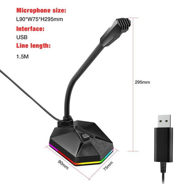 microphones capacitive microphone with rgb light effect usb noise reduction computer gaming for streaming pc phone table
microphones capacitive microphone with rgb light effect usb noise reduction computer gaming for streaming pc phone table