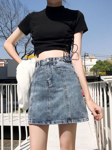 skirts werueruyu high waist denim women summer vintage casual jean skirt 2021 korean style all-match ladies mini, Black
skirts werueruyu high waist denim women summer vintage casual jean skirt 2021 korean style all-match ladies mini, Black