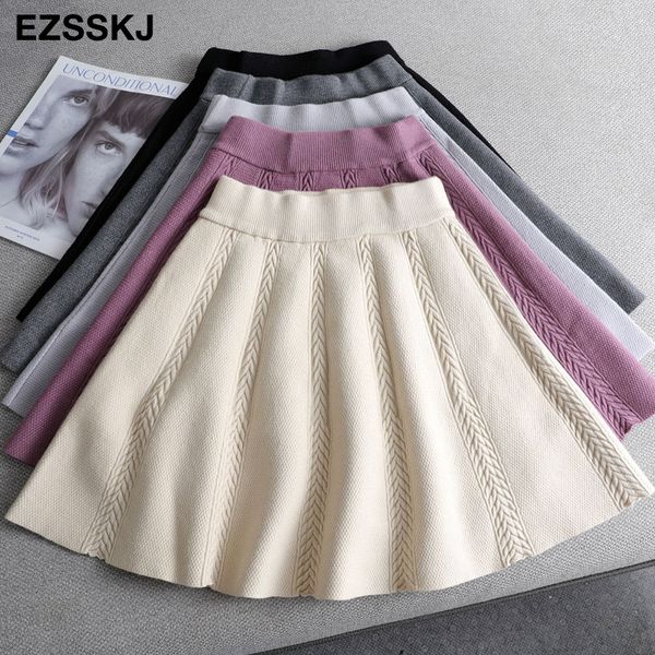 casual a-line mini sweater thick skirt female autumn winter new sweater sun skirt women girl short sweaterskirt 210303, Black
casual a-line mini sweater thick skirt female autumn winter new sweater sun skirt women girl short sweaterskirt 210303, Black