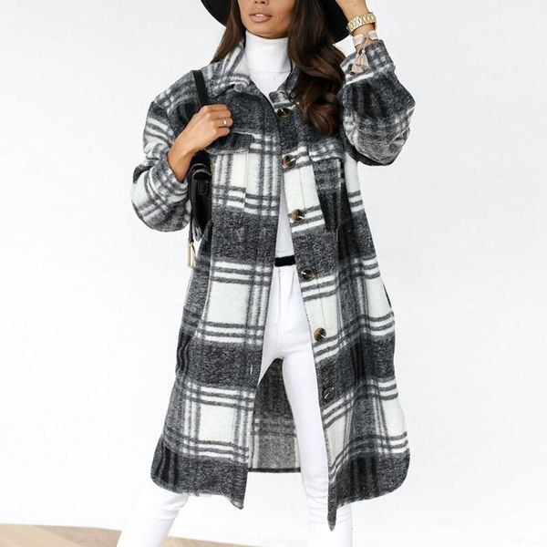 women's casual warm lightweight button down plaid long sleeve jacket coat regular fit for home and every day wear h9, Black
women's casual warm lightweight button down plaid long sleeve jacket coat regular fit for home and every day wear h9, Black