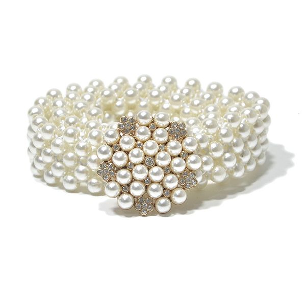 women's pearl elastic waist chain women's diamond inlaid pearl decoration elastic wide belt, Black;brown
women's pearl elastic waist chain women's diamond inlaid pearl decoration elastic wide belt, Black;brown