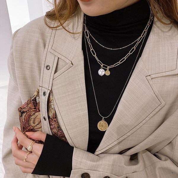 chokers personality pearl metal multilayer hip hop long chain cool simple necklace for women men jewelry gifts, Golden;silver
chokers personality pearl metal multilayer hip hop long chain cool simple necklace for women men jewelry gifts, Golden;silver