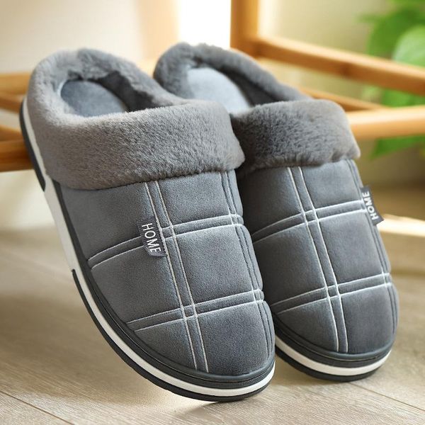 slippers winter at home soft cotton comfortable man interior striped truss plush warm size big house slipper, Black
slippers winter at home soft cotton comfortable man interior striped truss plush warm size big house slipper, Black
