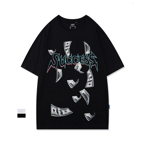 brand ins casual short sleeve us dollar print youth men's and women's loose cotton t-shirt student sports top, White;black
brand ins casual short sleeve us dollar print youth men's and women's loose cotton t-shirt student sports top, White;black