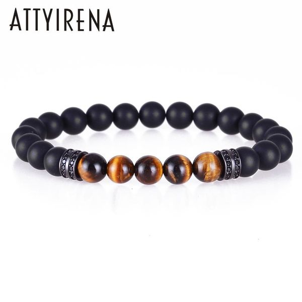 charm bracelets attyirena bracelet natural tiger eye stone & copper pave cz double round 8mm lucky black trendy, Golden;silver
charm bracelets attyirena bracelet natural tiger eye stone & copper pave cz double round 8mm lucky black trendy, Golden;silver