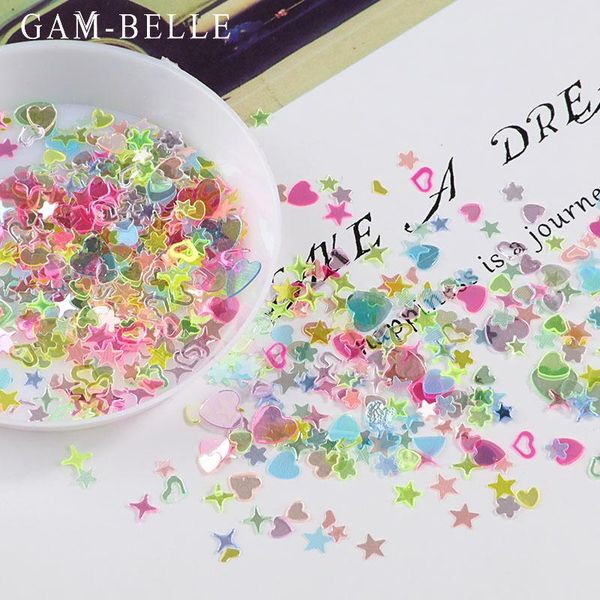nail glitter gam-belle 10g holographic flakes sequin 3mm moon heart star shape 3d colourful sequins polish decoration, Silver;gold
nail glitter gam-belle 10g holographic flakes sequin 3mm moon heart star shape 3d colourful sequins polish decoration, Silver;gold