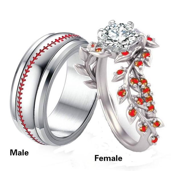 wedding rings sz 6-12 couple white gold filled zirconia ring women floral jewelry & stainless steel men band, Slivery;golden
wedding rings sz 6-12 couple white gold filled zirconia ring women floral jewelry & stainless steel men band, Slivery;golden