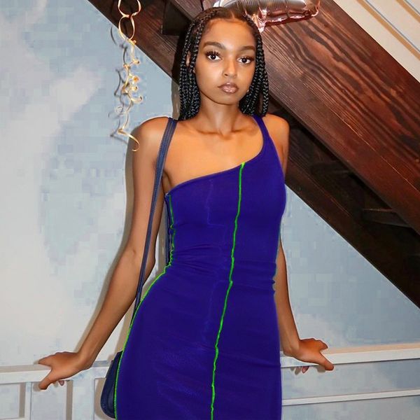 one-shoulder mini dress sleeveless patchwork autumn winter 2020 women fashion streetwear outfits club wear dress, Gray
one-shoulder mini dress sleeveless patchwork autumn winter 2020 women fashion streetwear outfits club wear dress, Gray