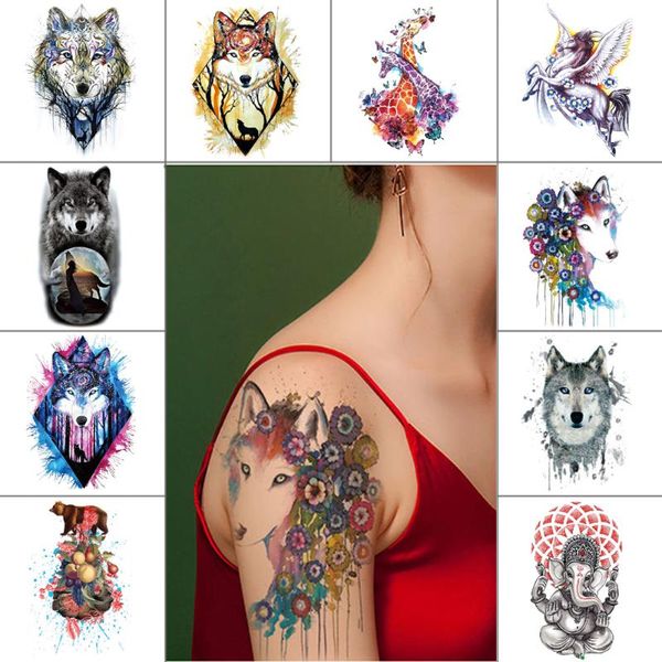temporary tattoos wolf waterproof fake tattoo horse bear panda watercolor body sticker animal for men women 210*148mm
temporary tattoos wolf waterproof fake tattoo horse bear panda watercolor body sticker animal for men women 210*148mm