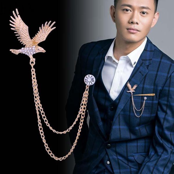 pins, brooches fashion vintage men's eagle crystal bird brooch pin lapel pins corsage tassel and badge jewelry men accessories, Gray
pins, brooches fashion vintage men's eagle crystal bird brooch pin lapel pins corsage tassel and badge jewelry men accessories, Gray