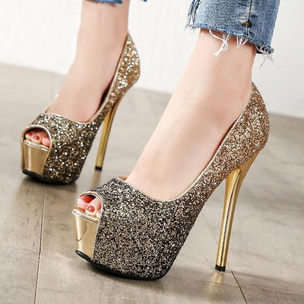 dress shoes high heels platform woman peep toe pumps women gold silver wedding bridal ladies talon femme, Black
dress shoes high heels platform woman peep toe pumps women gold silver wedding bridal ladies talon femme, Black
