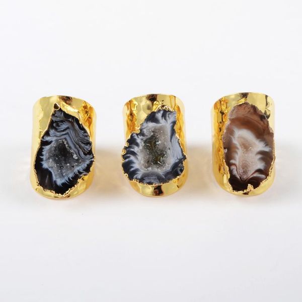 cluster rings borosa 1pcs druzy orm natural crystal drusy open band rings, gold/silver color fashion gems for party 1388, Golden;silver
cluster rings borosa 1pcs druzy orm natural crystal drusy open band rings, gold/silver color fashion gems for party 1388, Golden;silver