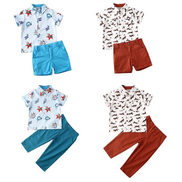 1-6y toddler kids baby boy summer clothes sets animal print short sleeve shirt pants formal party outfits set, White
1-6y toddler kids baby boy summer clothes sets animal print short sleeve shirt pants formal party outfits set, White