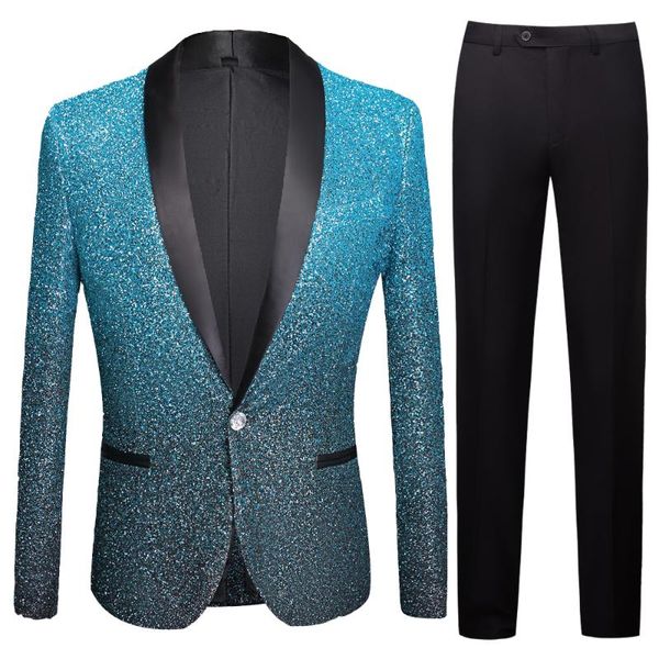 men's suits & blazers frosted sequins blue stage banquet suit 2021 customized casual slim wedding groom man, White;black
men's suits & blazers frosted sequins blue stage banquet suit 2021 customized casual slim wedding groom man, White;black
