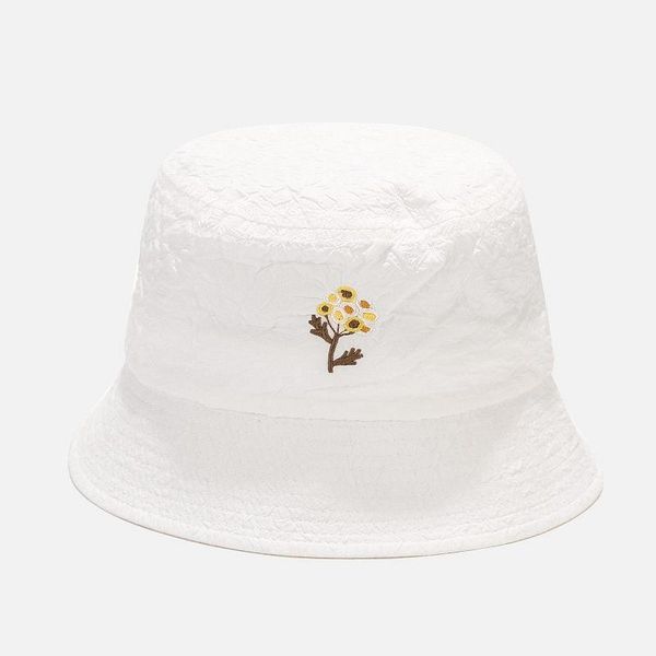 wide brim hats 2021 fashion floral embroidery bucket hat women breathable sun protection cap female panama fisherman, Blue;gray
wide brim hats 2021 fashion floral embroidery bucket hat women breathable sun protection cap female panama fisherman, Blue;gray