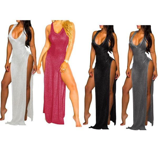 brand new and women mesh sheer see through deep v neck sleeveless bodycon high split beach long dress
brand new and women mesh sheer see through deep v neck sleeveless bodycon high split beach long dress