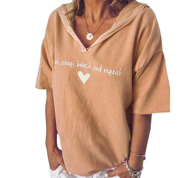 women's t-shirt womens summer hooded casual ladies short sleeve letter printed with hat clothing hoodies plus size, White
women's t-shirt womens summer hooded casual ladies short sleeve letter printed with hat clothing hoodies plus size, White